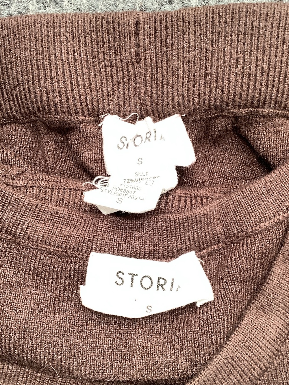 Storia Brown Wide-Leg Knit Jumpsuit - Picture 4 of 4
